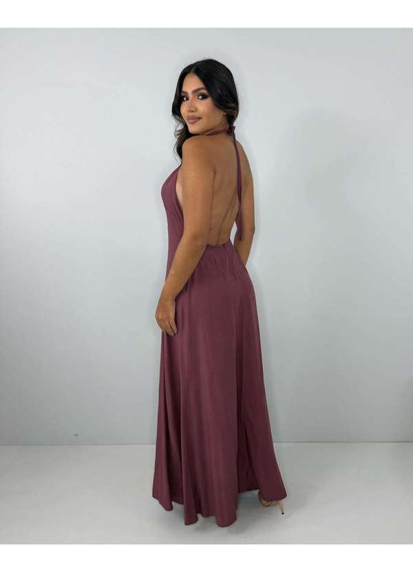 Closet Rc - Vestido Victória Marrom 4