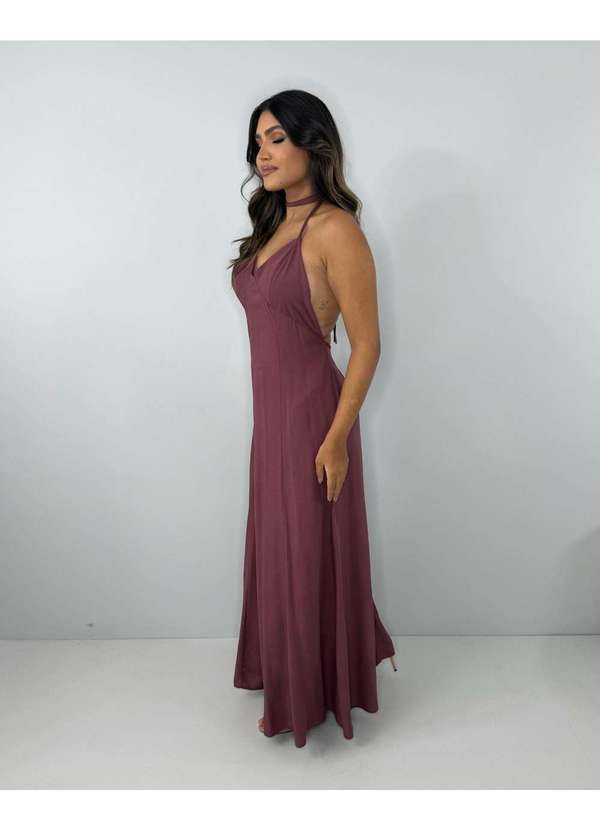 Closet Rc - Vestido Victória Marrom 5