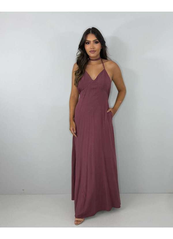 Closet Rc - Vestido Victória Marrom 9