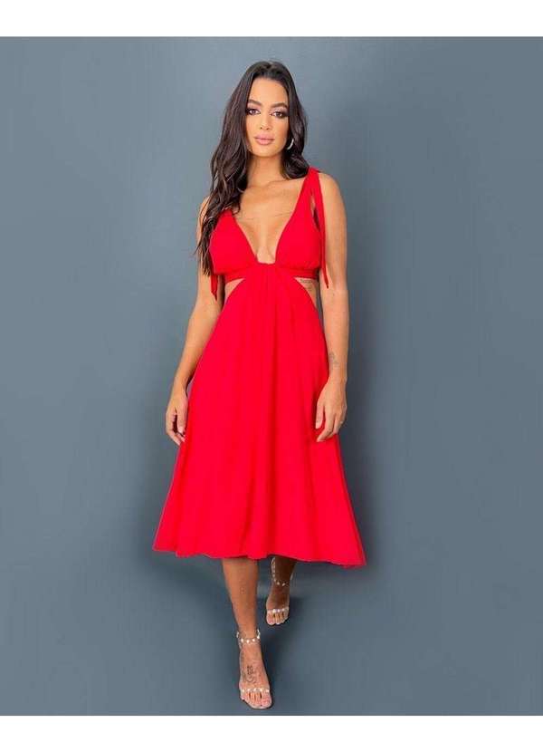 Closet Rc - Vestido Viviane Vermelho