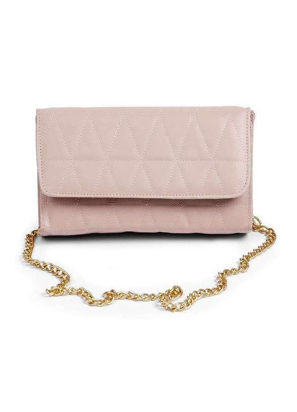 Luma Ventura - Bolsa Carteira Feminina Alça Corrente Giulie Rosa Pink