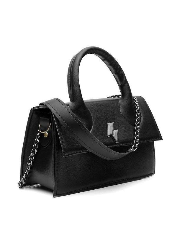 Luma Ventura - Bolsa Mini Feminina Alça Transversal Corrente Selena Black Black