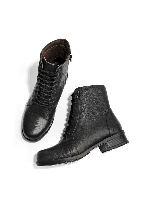 Sandro Moscoloni - Bota Feminina Coturno Sandro Moscoloni Couro Renata Black Black 2