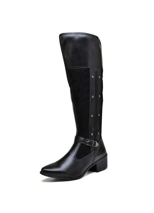 Luma Ventura - Bota Montaria Feminina Luma Ventura Jujubee Preta Black