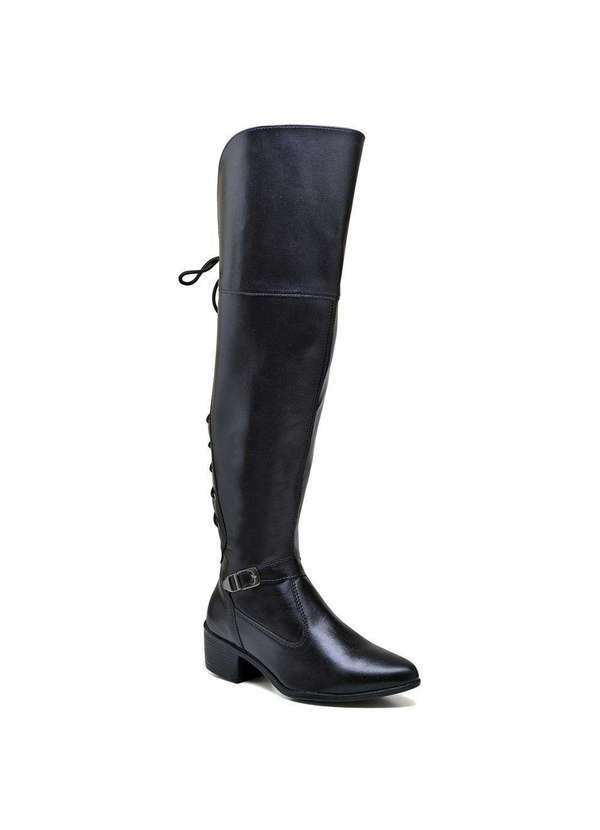 Luma Ventura - Bota Over Feminina Luma Ventura Bonet Preto Black