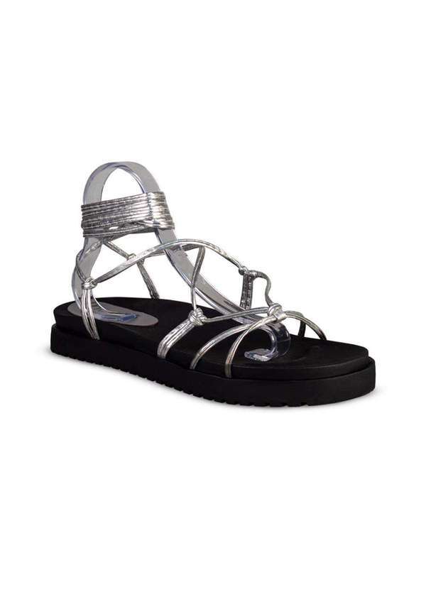 Sandro Moscoloni - Sandalia Papete Brk Gladiadora Sandro Moscoloni Pietra Prata Prata