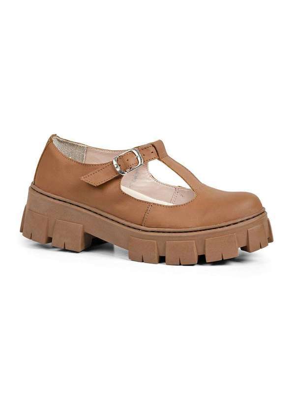 Sandro Moscoloni - Sapato Feminino Boneca Tratorado Clara Whisky Whisky