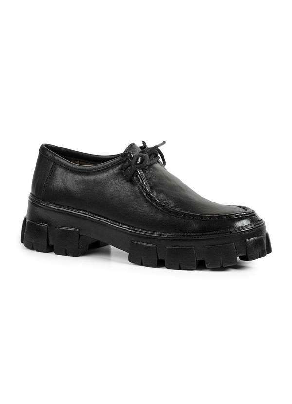 Sandro Moscoloni - Sapato Feminino Wallabe Tratorado Carmen Preto Black