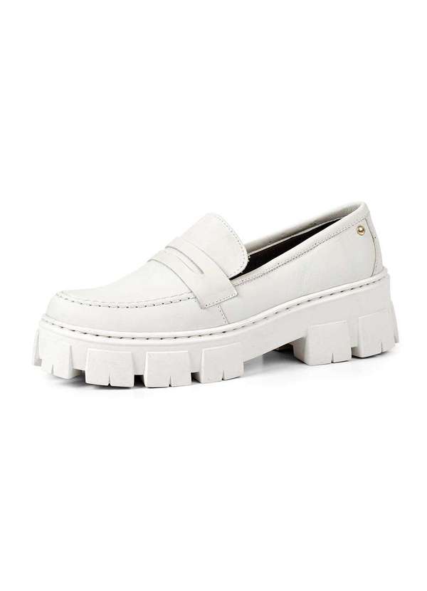 Sandro Moscoloni - Sapato Feminino Mocassim Tratorado Marcia Branco White 4
