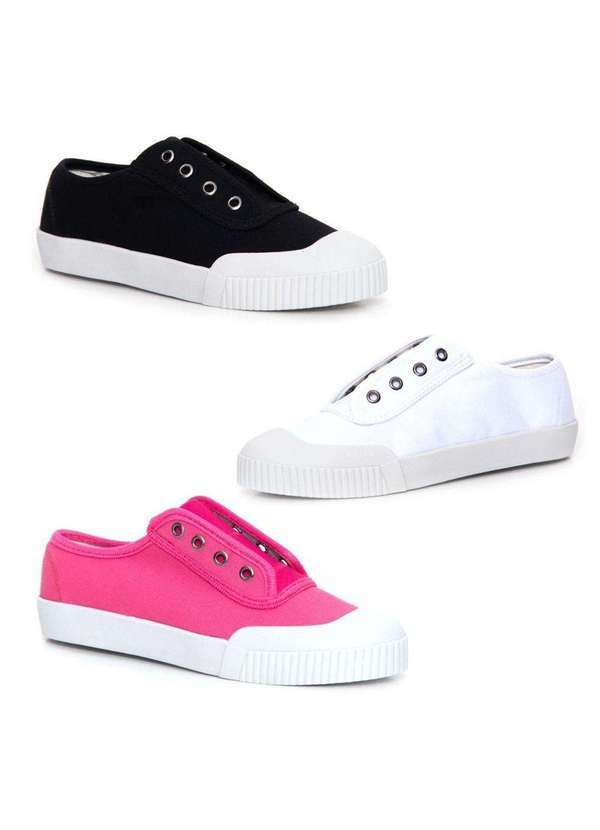 Luma Ventura - Kit 3 pares Tênis Casual Feminino Smash Congo Promoção Colorfull