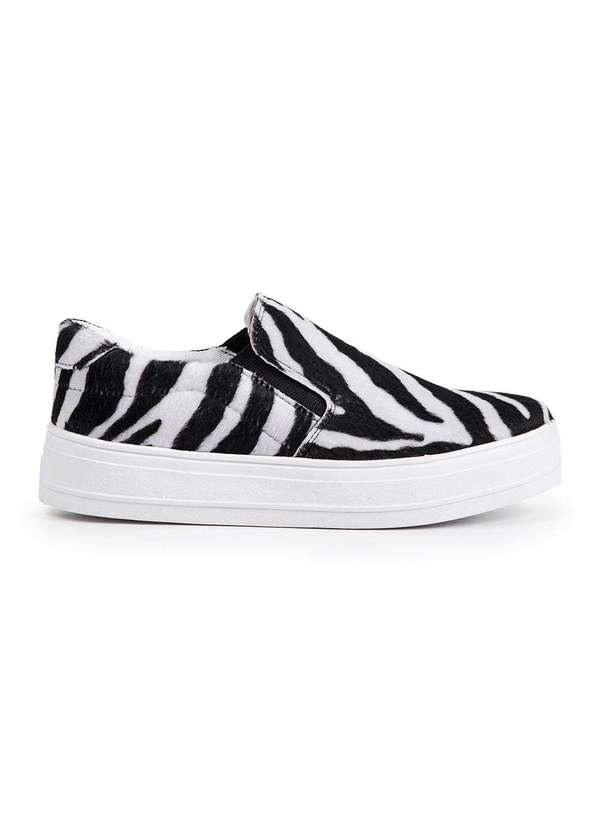 Luma Ventura - Slip On Feminino Luma Ventura Léa Zebra Black/White 2