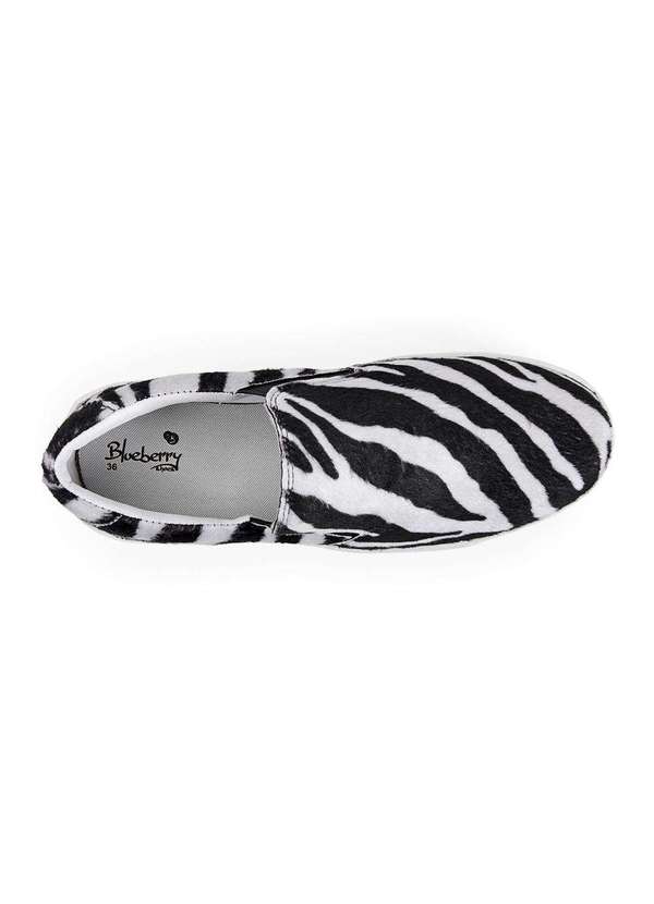 Luma Ventura - Slip On Feminino Luma Ventura Léa Zebra Black/White 3