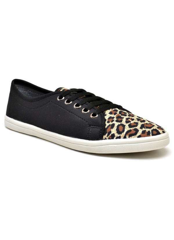 Luma Ventura - Tênis Feminino Casual Luma Ventura Alana Animal Print Onça