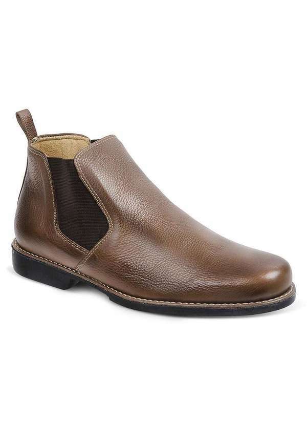 Sandro Moscoloni - Bota Chelsea Masculina Sandro Moscoloni Durango Marrom Tan