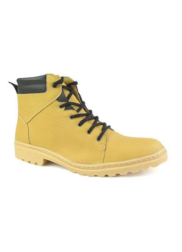 Polo State - Bota Coturno Masculino Worker Yellow Boot Foster Yellow