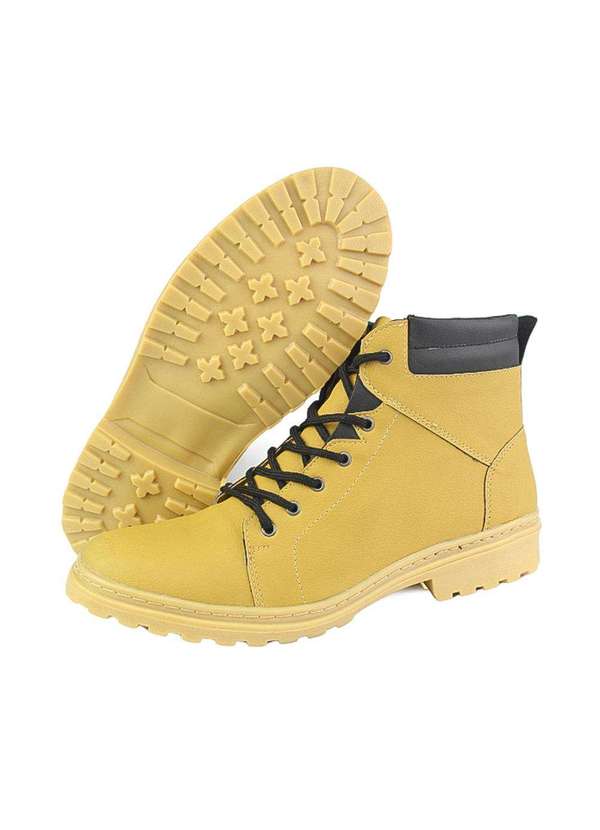 Yellow Boot Coturno 44 Bota Coturno Masculino Worker Yellow Boot