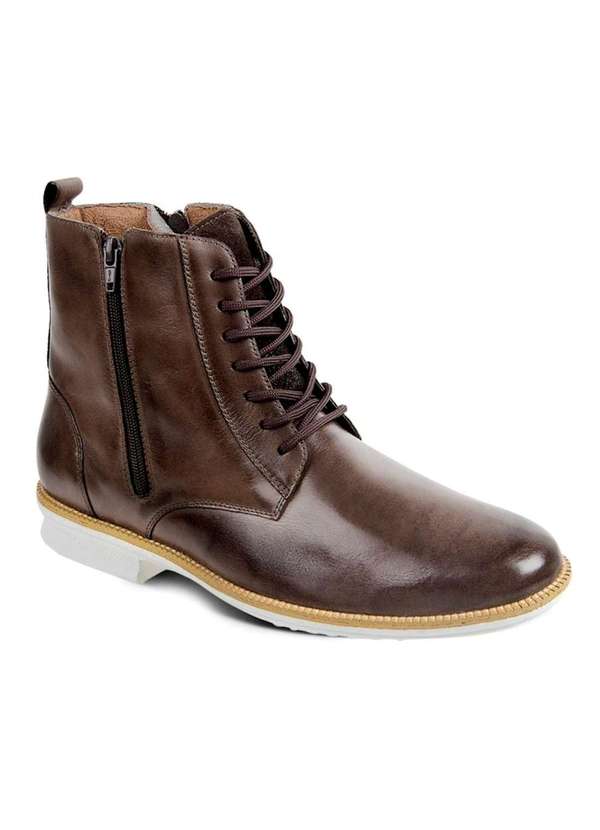 Sandro Moscoloni - Bota Dress Boot Masculina Sandro Moscoloni Audrian Marrom Coffee