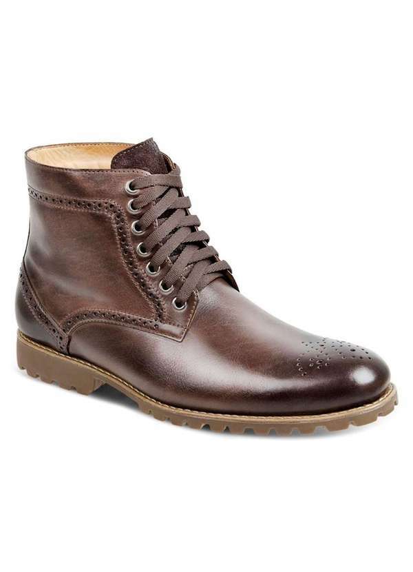 Sandro Moscoloni - Bota Dress Boot Masculina Sandro Moscoloni Salvatore Café/Castanho