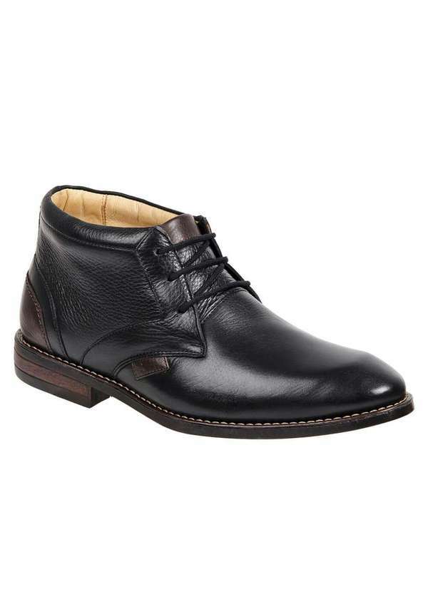 Sandro Moscoloni - Bota Social Chukka Masculina Sandro Moscoloni Haskell Preto Black