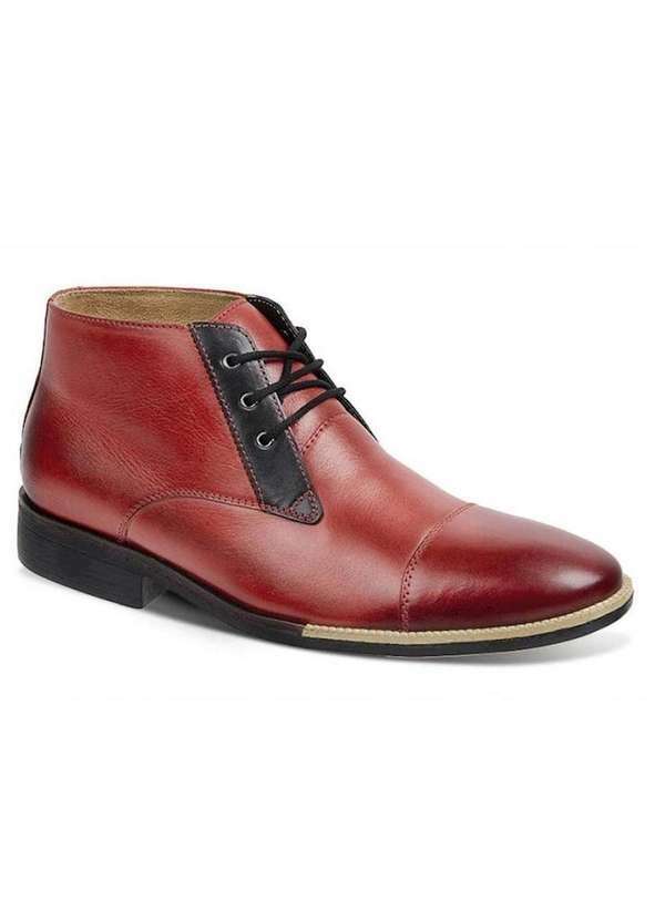 Sandro Moscoloni - Bota Social Chukka Masculina Sandro Moscoloni Red Wine Red Outlet Red