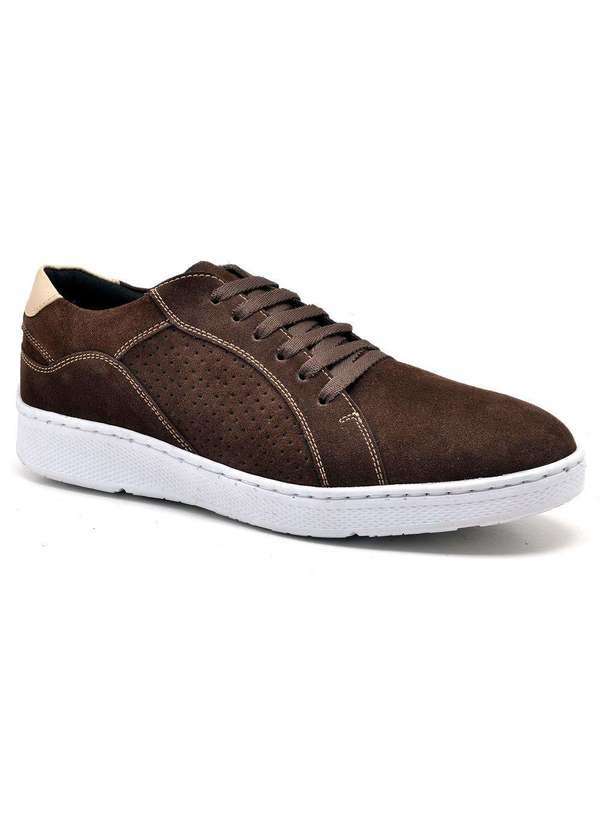 Sandro Moscoloni - Sapatênis Masculino Sandro Moscoloni Sportage Marrom Escuro Coffee