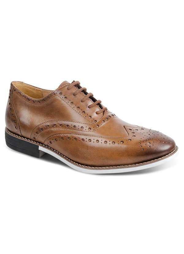 Sandro Moscoloni - Sapato Casual Brogue Sandro Moscoloni Pompéia Marrom Claro Tan