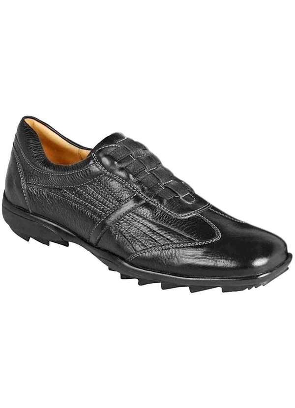 Sandro Moscoloni - Sapato Casual Masculino Conforto Sandro Moscoloni Soho Preto Black