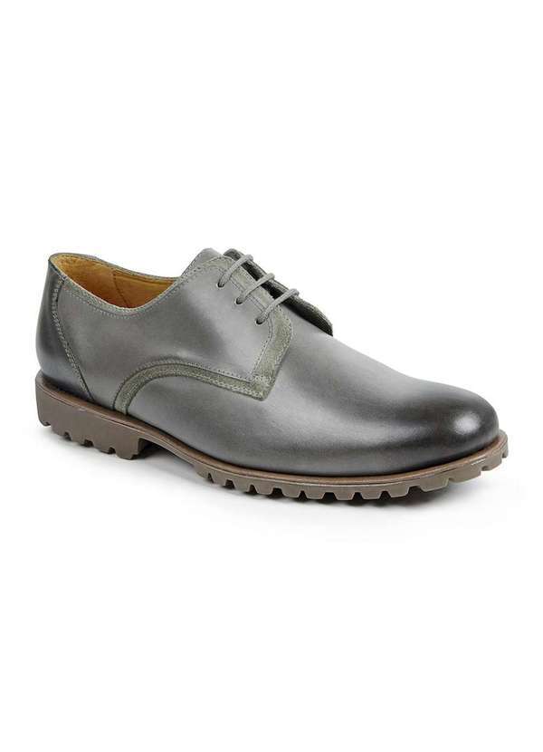 Sandro Moscoloni - Sapato Casual Masculino Derby Sandro Moscoloni Ioshua Cinza Grey