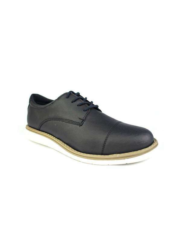 Polo State - Sapato Casual Masculino Oxford 30 Horas Donald Preto Black