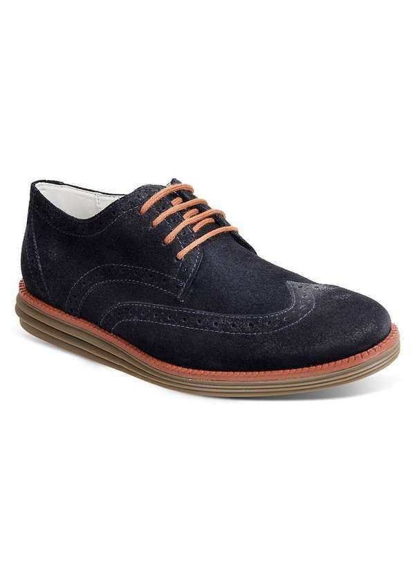 Sandro Moscoloni - Sapato Esporte Fino Masculino Derby Sandro Moscoloni Brescia Azul Royal Blue