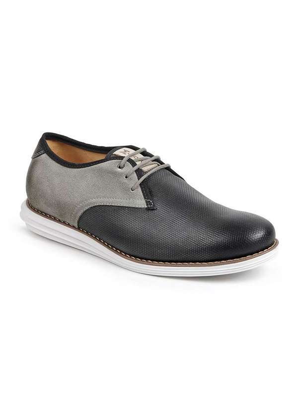 Sandro Moscoloni - Sapato Esporte Fino Masculino Sandro Moscoloni Macron Preto/Cinza Black