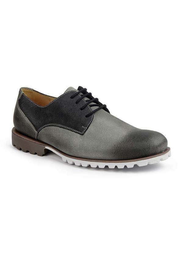 Sandro Moscoloni - Sapato Esporte Fino Masculino Sandro Moscoloni Split Cinza/Preto Black/Gray