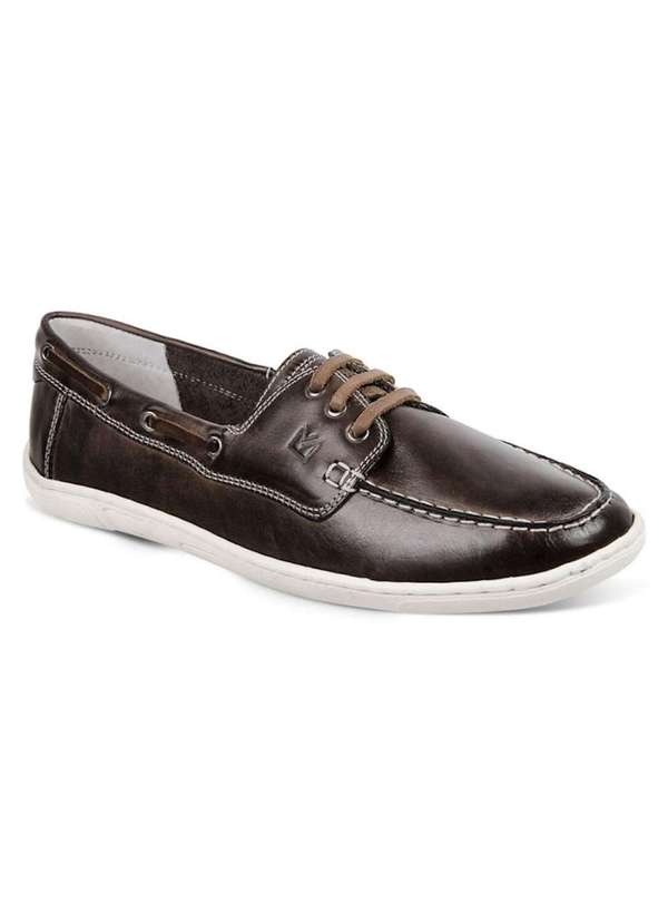 Sandro Moscoloni - Sapato Masculino Dockside Sandro Moscoloni Boat Coffe Marrom Brown