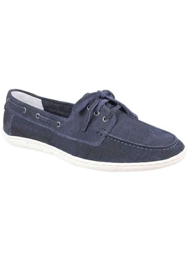 Sandro Moscoloni - Sapato Masculino Dockside Sandro Moscoloni Florida Boat Cinza Navy Blue