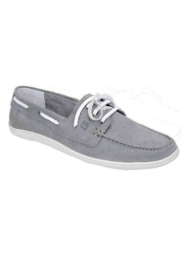 Sandro Moscoloni - Sapato Masculino Dockside Sandro Moscoloni Woodside Cinza Cinza
