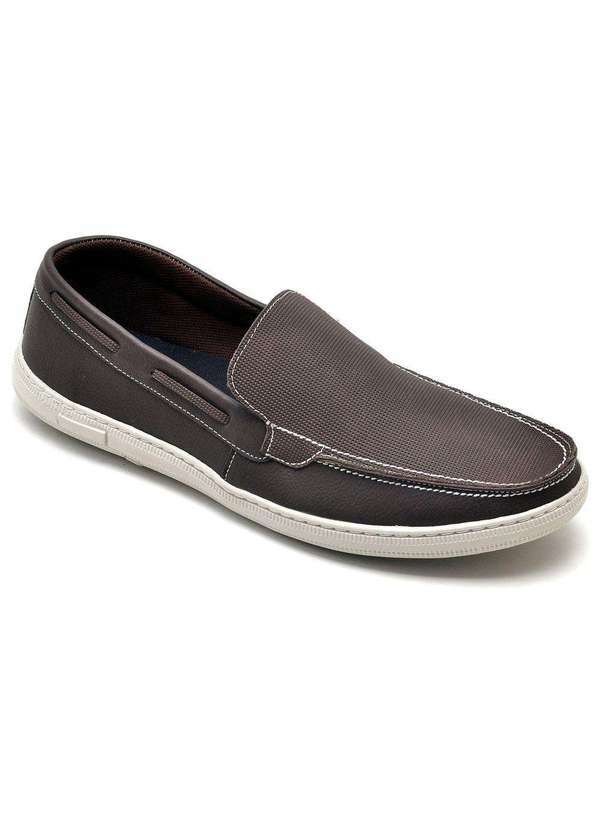 Polo State - Sapato Masculino Driver Masculino Polo State Farme Marrom Outlet Coffee