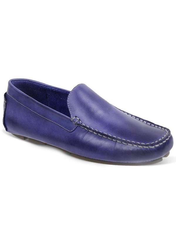 Sandro Moscoloni - Sapato Masculino Driver Sandro Moscoloni Jordan Azul Royal Blue