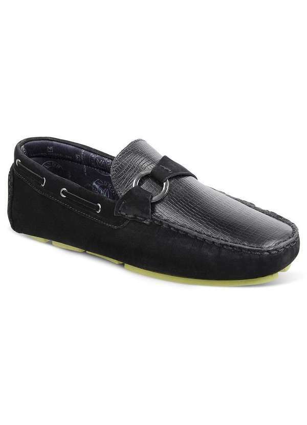 Sandro Moscoloni - Sapato Masculino Driver Sandro Moscoloni New Caribe Preto Black