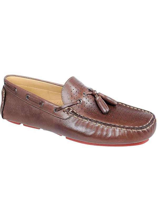 Sandro Moscoloni - Sapato Masculino Driver Sandro Moscoloni Windsurfers Marrom Brown