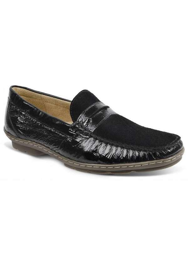 Sandro Moscoloni - Sapato Masculino Loafer Sandro Moscoloni Michelangelo Preto Black