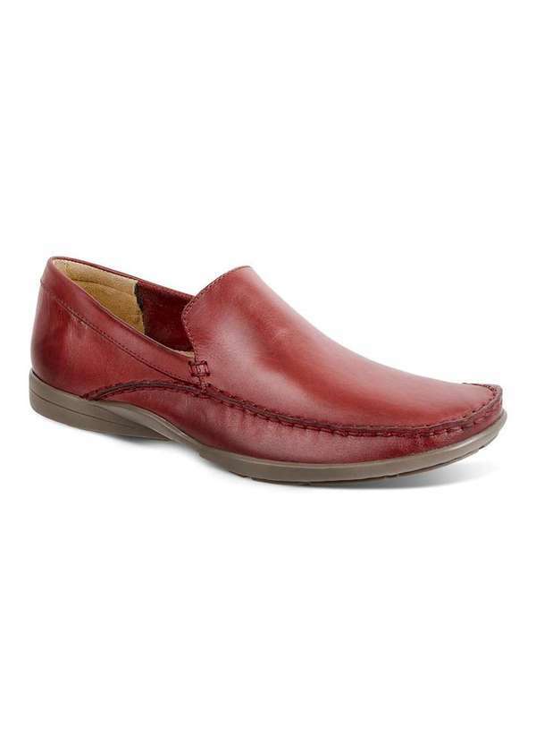 Sandro Moscoloni - Sapato Masculino Mocassim Sandro Moscoloni New Port Vermelho Red