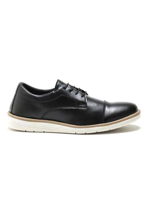 Polo State - Sapato Masculino Oxford Italiano Polo State Philipo V2 Preto Brown