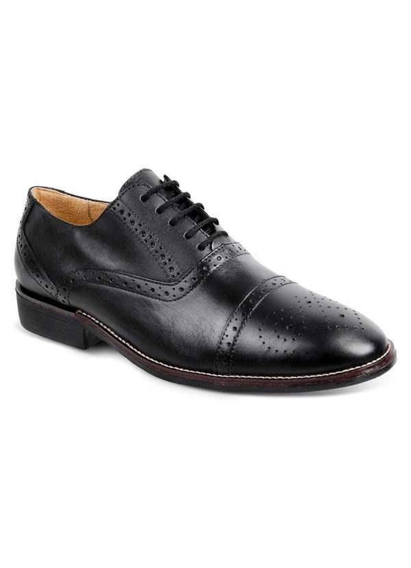Sandro Moscoloni - Sapato Masculino Oxford Sandro Moscoloni New Barrett Preto Black