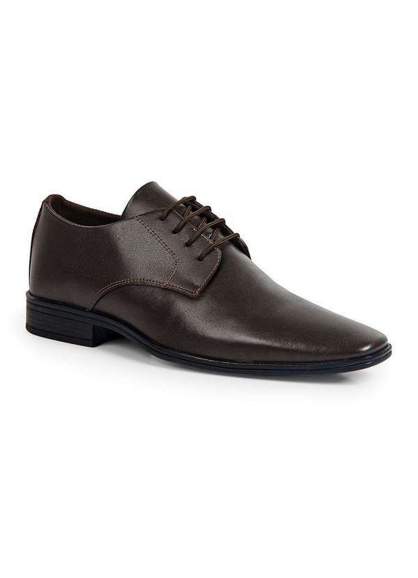 Sandro Moscoloni - Sapato Masculino Social em Couro Day By Day One Marrom Coffee