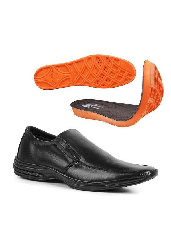 Polo State - Sapato Masculino Terapêutico Ortopédico Blackepalmilha Grossa Black