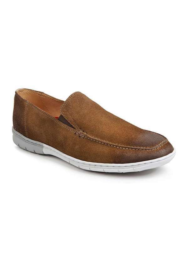Sandro Moscoloni - Sapato Mocassim Masculino Sandro Moscoloni Lohan Marrom Claro Tan