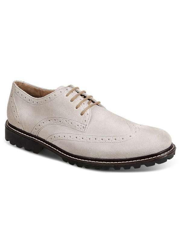 Sandro Moscoloni - Sapato Oxford Brogue Masculino Sandro Moscoloni Higienópolis Grey Cinza