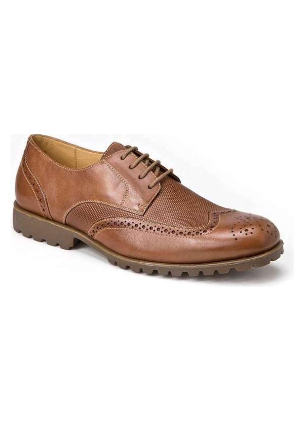 Sandro Moscoloni - Sapato Social Derby Sandro Moscoloni Dale Wingtip Marrom Brown