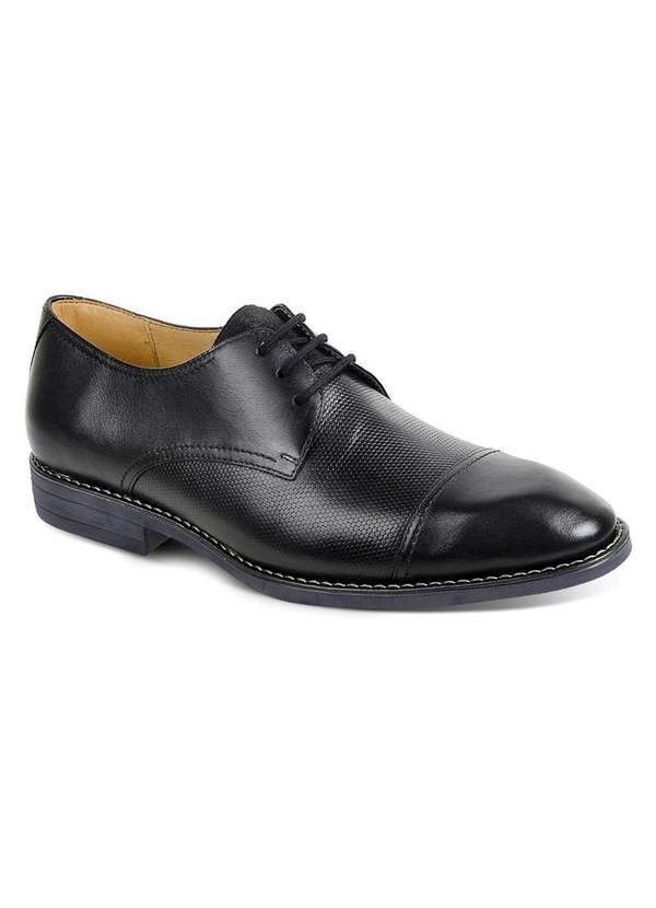 Sandro Moscoloni - Sapato Social Masculino Derby Sandro Moscoloni Astori Preto Black