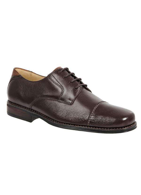 Sandro Moscoloni - Sapato Social Masculino Derby Sandro Moscoloni Bilar Marrom Coffee